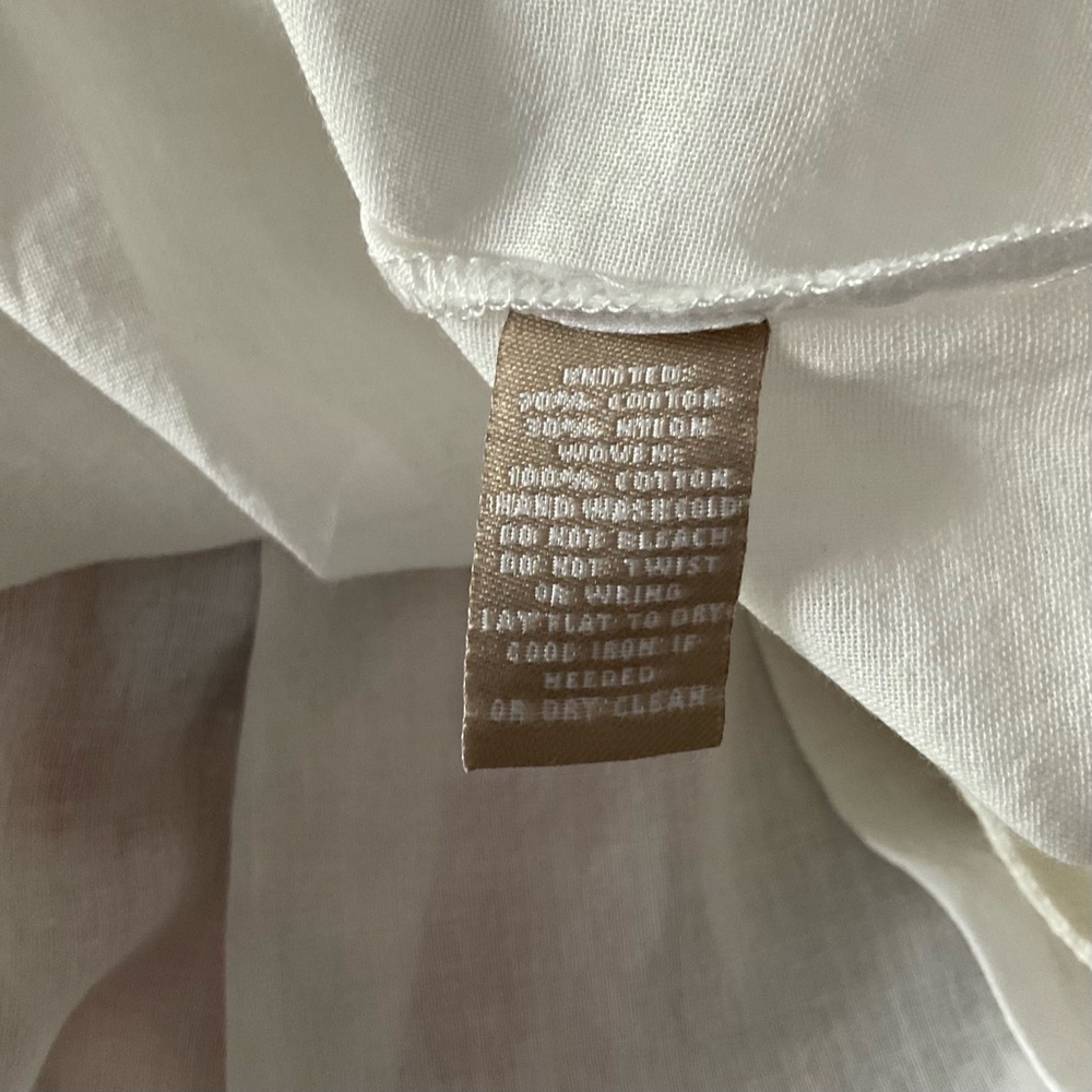 Cream Puff Sleeve Blouse with Ruched Tie Front - Picture 6 of 6